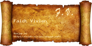 Faidt Vivien névjegykártya
